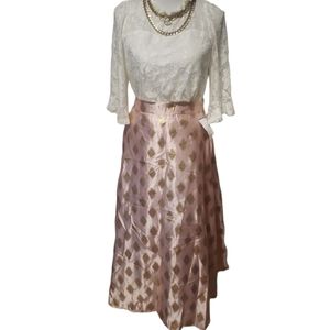 HER DESTINY Full A-Line Midi Skirt